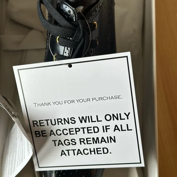 ❌SOLD❌NIB- STELLA McCARTNEY  faux leather Elyse Dane platform  brogue shoes 40 - Picture 10 of 15